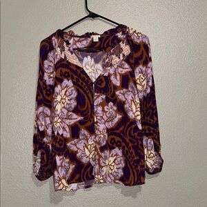 Sundance Floral Flowy Blouse L